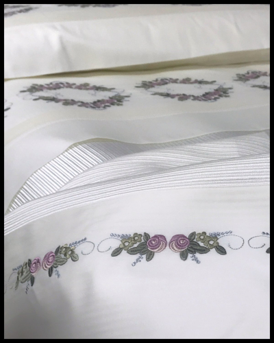 Buket Çift Kişilik Nevresim Pike Takımı 7 Parça - 2