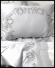 Gardenya Çift Kişilik Nevresim Pike Takımı 7 Parça (GRİ KUMAŞ GRİ NAKIŞ) - Thumbnail (4)
